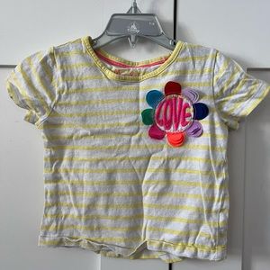 Mini Boden stripped love tshirt